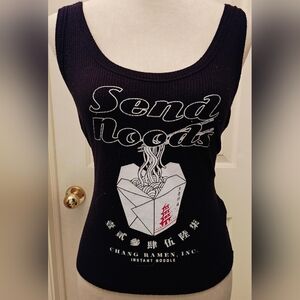 Y2K Riot Queen Send Noods 🥡🥢 Tank Top.